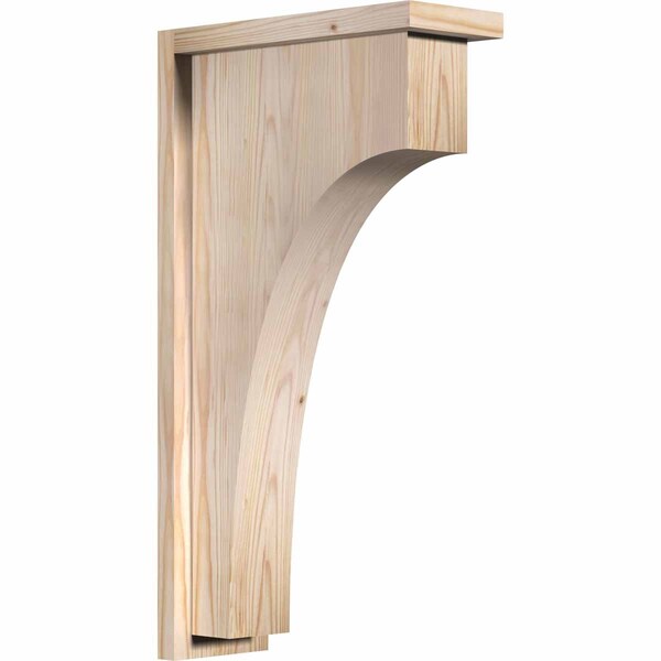 Ekena Millwork Huntington Smooth Corbel w/Backplate, Douglas Fir, 5 1/2"W x 14"D x 26"H COR06X14X26HUN01SDF - main
